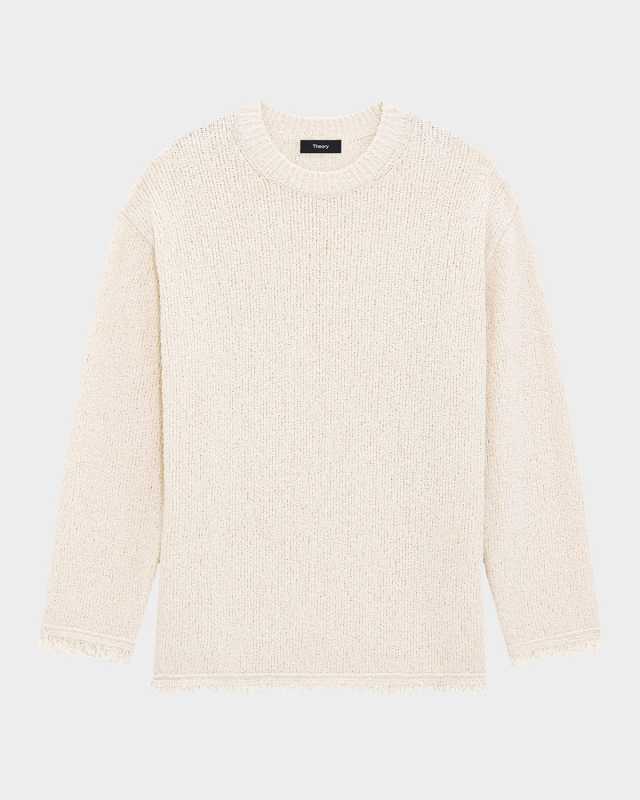 Relaxed Boucle Crewneck Sweater